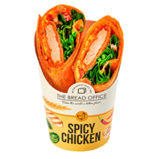 The Bread Office wrap spicy chicken